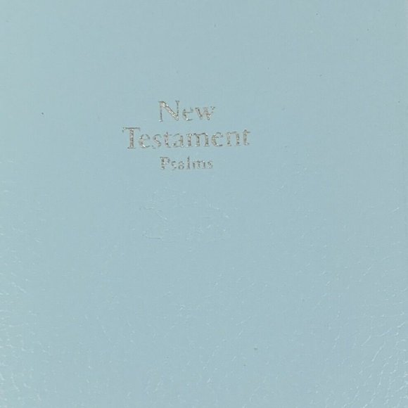 Holman Bible Babys First New Testament Psalms Proverbs KJV Boy Faux Leather Blue - Picture 4 of 6